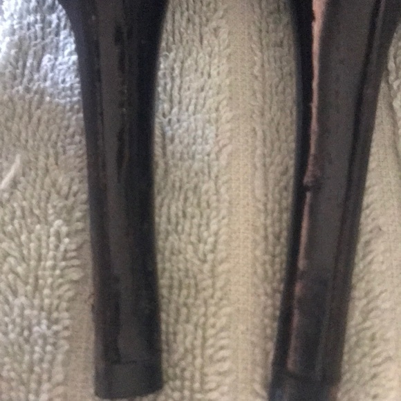 Black Glitter 8 1/2 4 inch heels Zip up front - Picture 4 of 7